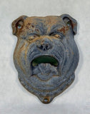 Vintage Cast Iron Buldog Bottle Opener