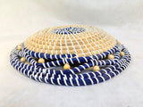 Hand-Woven Two-Tone Sisal Basket