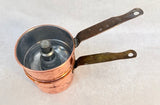 Vintage Revere Copper Clad Tin Double Boiler