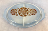 Pyrex Royal 1.5 Quart Divided Dish with Lid