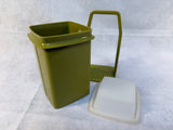 Vintage Tupperware Pick-a-Deli Pickle Holder in Avocado Green