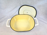 Beautiful Six Quart Enameled Cast Iron Dutch Oven