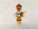 Set of 3 Vintage Mechanical Novelty Wine Stoppers