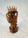 Hand-Carved Garuda Wood Statue