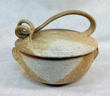Handmade Glazed Stoneware Baking Dish with Lid