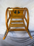 Vintage Teetertot Toddler Ricking Chair by Delphos Bending Co.