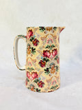 English Staffordshire Chintz Print Pitcher