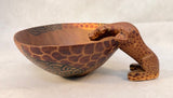 Cheetah Drinking From Bowl African Art