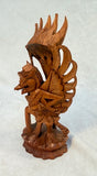 Hand-Carved Garuda Wood Statue