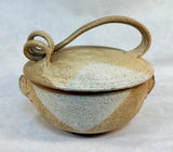 Handmade Glazed Stoneware Baking Dish with Lid