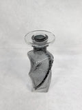 Twisted Bubble Glass Vase
