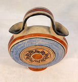 Hand-Painted Mexican Two-Spout Canteen