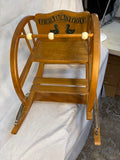 Vintage Teetertot Toddler Ricking Chair by Delphos Bending Co.