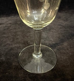 Vintage Tiffin Gold-Rimmed Optic Goblets - Set of 6