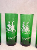 Nostalgic Anchor Hocking Green Glass Tumblers