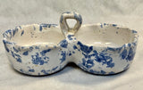 Bybee Blue and White Spongeware Pottery Set
