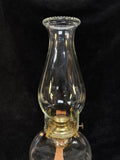 Traditional Glass and Brass Oil Lamp