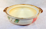 Large Glazed Stoneware Casserole Dish