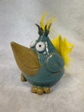 Whimsical Bird Figurine by Janet Donnangelo