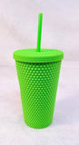 Lime Green Hobnail Starbuck Tumbler