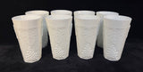 Vintage Indiana Glass Colony Harvest Milk Glass Tumblers - Set of 8