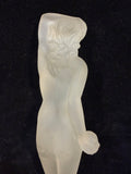 Frosted Glass Figural Bottle Stopper