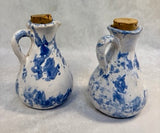 Bybee Blue and White Spongeware Pottery Set