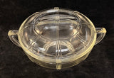 Glasbake Queen Anne Lidded Serving Bowl