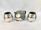 Kotobuki Owl Teapot and 2 Cups