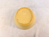 Vintage Watt Yellow Oven Ware Pottery Pink and Brown Striped Bowl