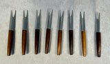 Mid-Century Modern Party Forks - set of 8