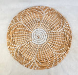 Set of 3 Hand-Woven Sisal Shallow Baskets