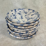 Bybee Blue and White Spongeware Pottery Set