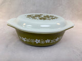 Set of 4 Vintage Pyrex Pieces with Lids - Spring Blossom "Crazy Daisy" Pattern