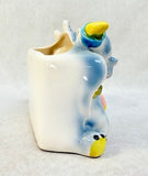 Vintage Japan Baby Elephants Planter