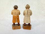 Hand-Carved Wooden Doctor Figures - Set of 8