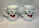 Set of Two Royal Worcester Evesham Vale Coffee Cups