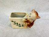 Climbing Kitten Figural Planter