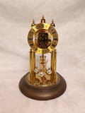 Vintage Elgin German S. Haller Anniversary Glass Dome Clock