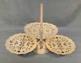 Vintage Folding Metal Dessert Stand