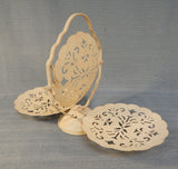Vintage Folding Metal Dessert Stand