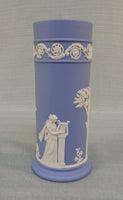 Wedgwood Blue Jasparware 6.5" Muses Spill Vase