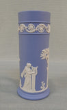 Wedgwood Blue Jasparware 6.5" Muses Spill Vase