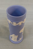 Wedgwood Blue Jasparware 6.5" Muses Spill Vase