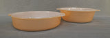 Fire King Iridescent Peach Baking Dishes, #14 & #15