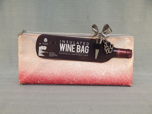 Glittery Insulated Wine Bag by wild Eye Designs