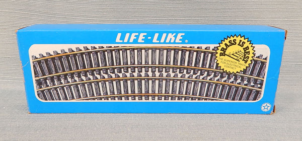 Life-Like HO Scale Brass 18" Radius 10" Curved Model Train Track - Lot of 20