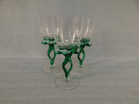 Jozefina Krosno Green-stemmed Wine Glasses - Set of 3