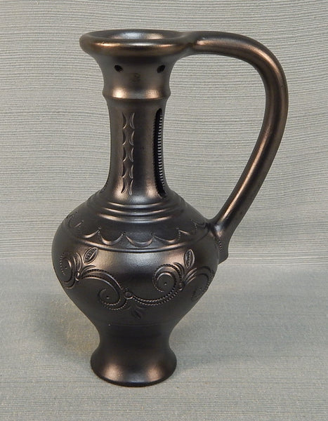 Portuguese Black Clay 8" Pitcher