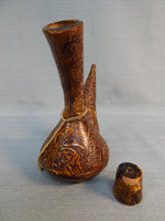 Spanish Leather-Wrapped Wine Flask